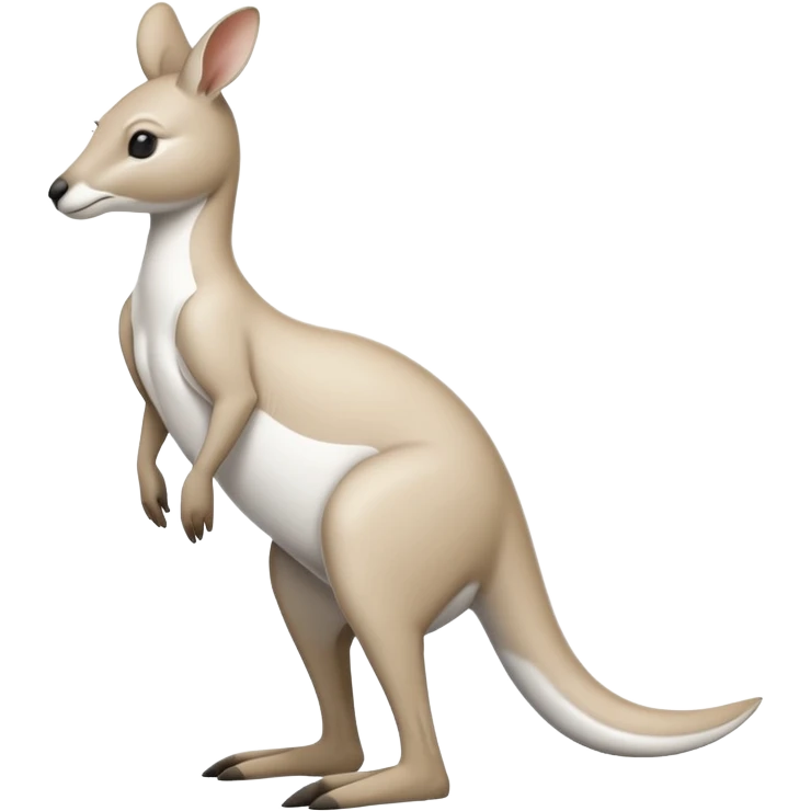 Qantas white kangaroo emoji