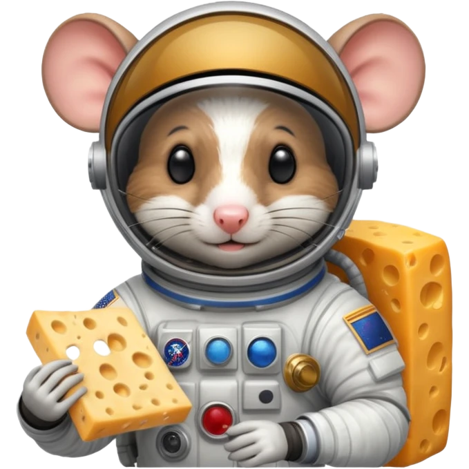astronaut rat cheese emoji