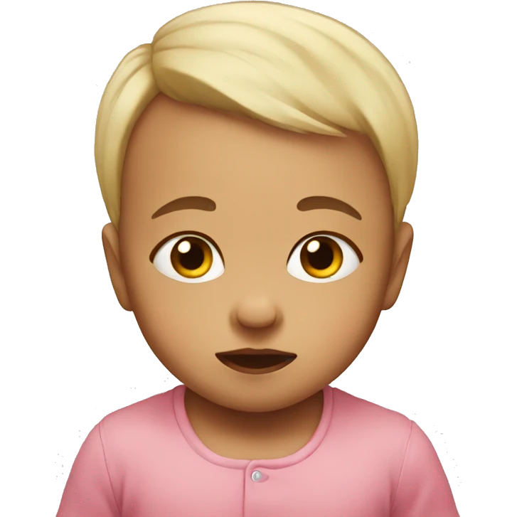 Baby with tears emoji