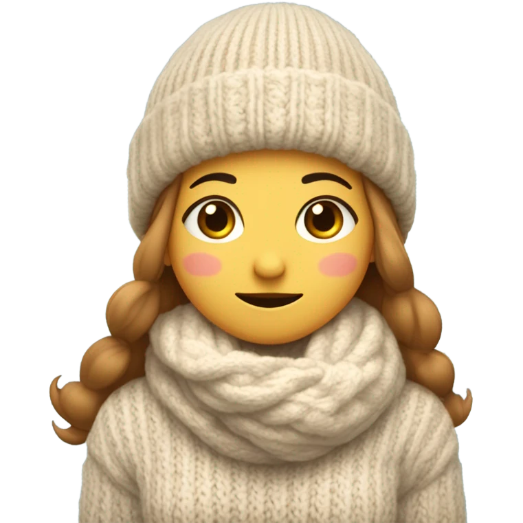 Girl cold emoji