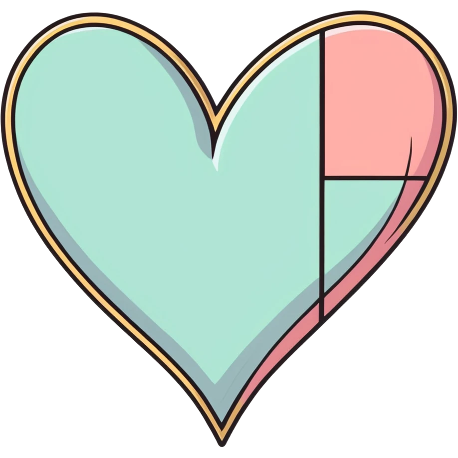 Checkerboard heart emoji