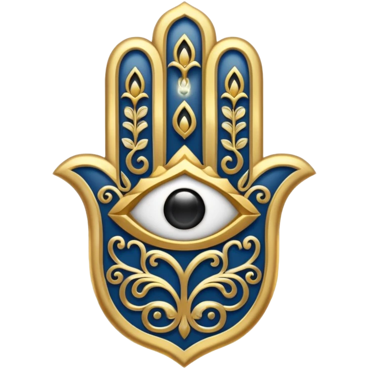 Hamsa emoji with white emoji