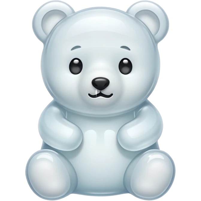 white jelly bear  emoji