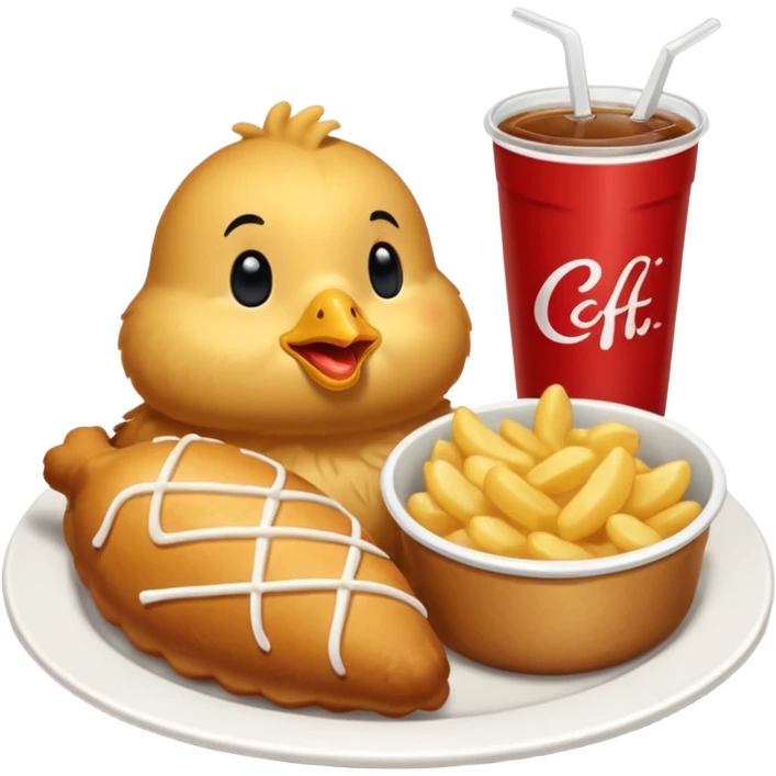 Chick fil a meal emoji