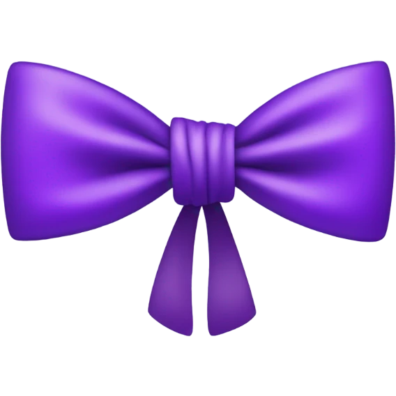 Purple bow emoji