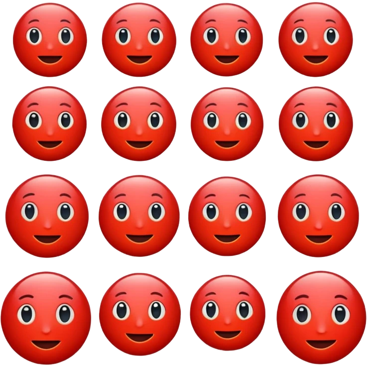 I want an emoji of the word "AI" in red writing emoji