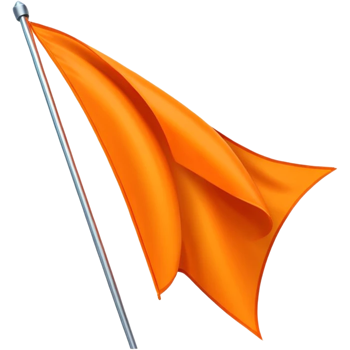 Double triangular orenge Flag emoji