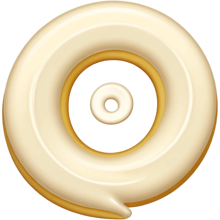 just Cream without a plate or a cake emoji