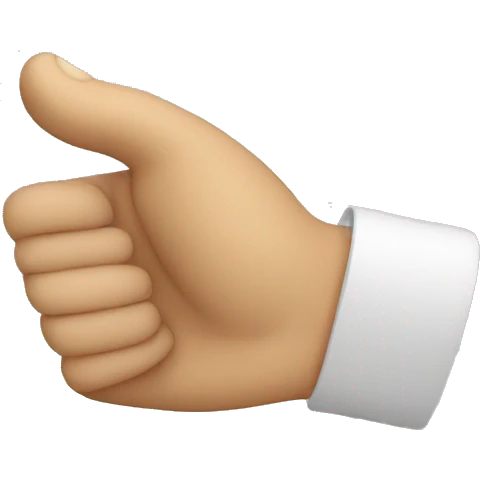 Bent thumb emoji