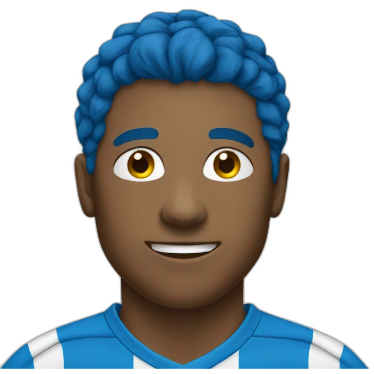 blue soccer t shirt emoji