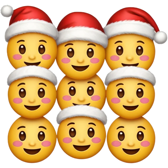 Aranyos Karácsonyi emojik emoji