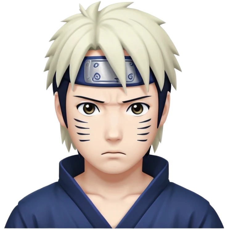 Serious sasuke  emoji