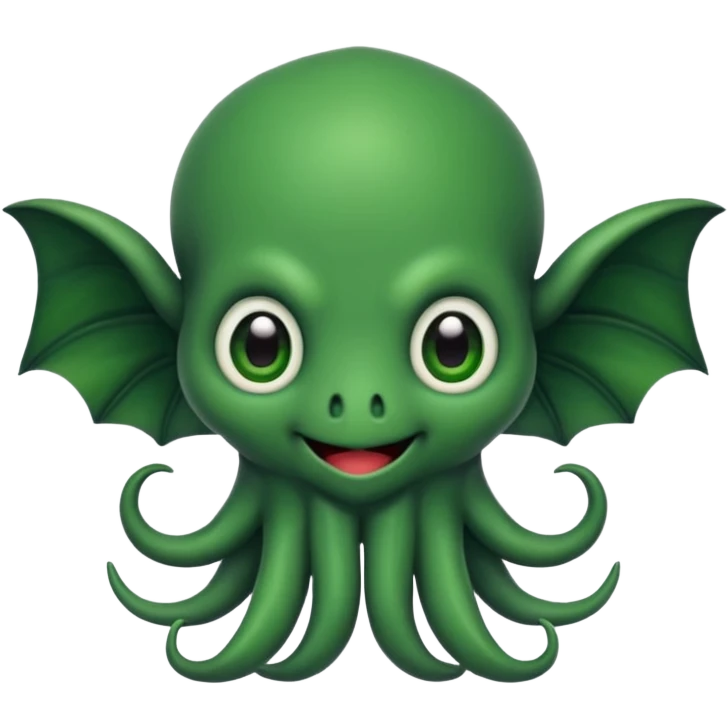 cute chibi ctulhu emoji