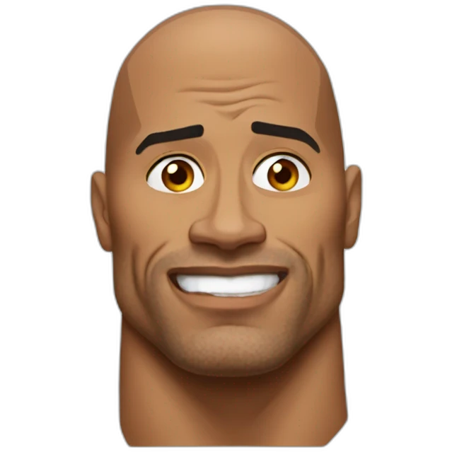 dwayne johnson raised eyebrow emoji
