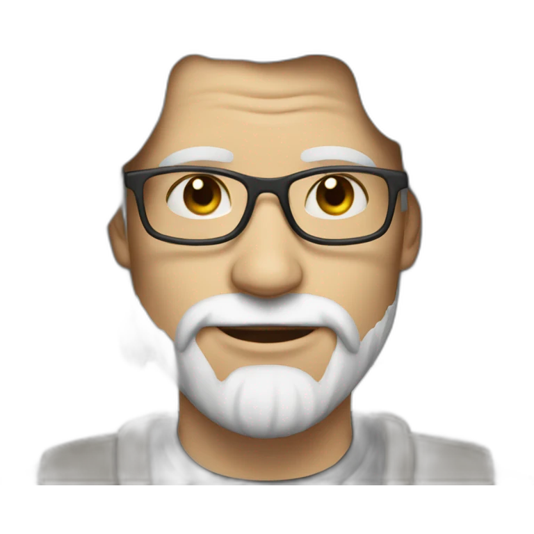 Homme blanc avec  emoji