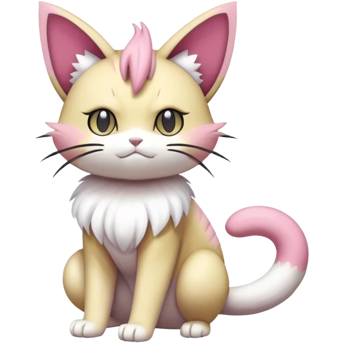Meowth-Skitty-Pokémon-Fakémon-hybrid-creature (full body) emoji