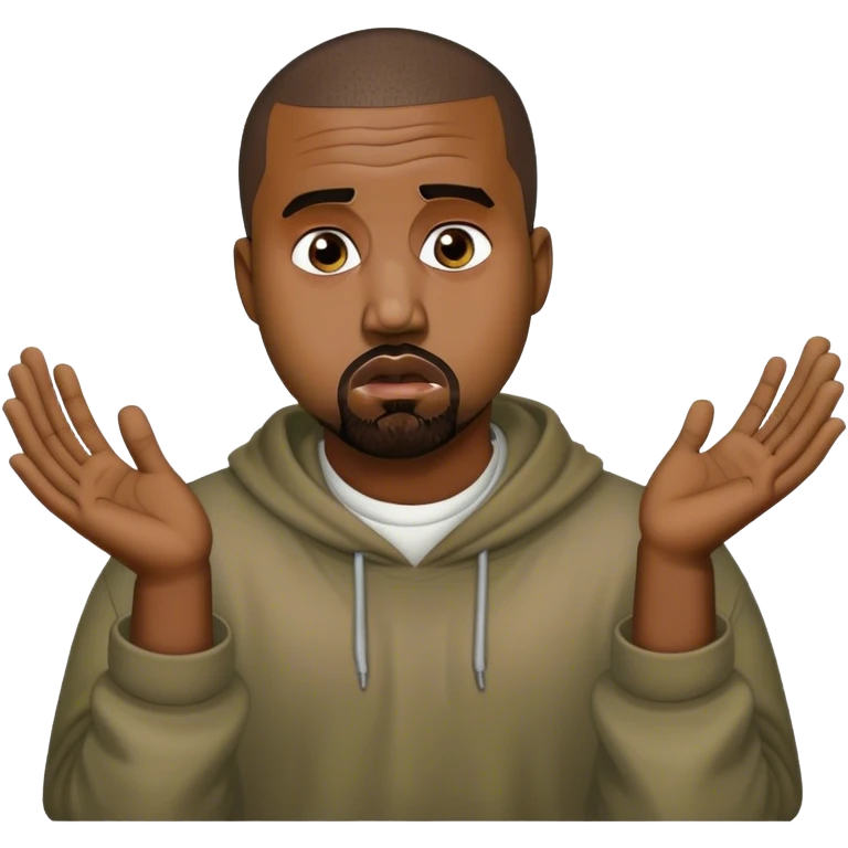 Kanye west begging  emoji