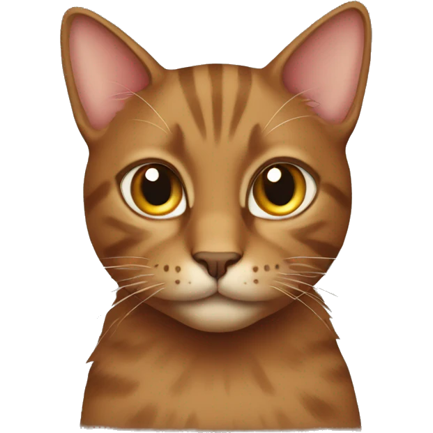 Brown cat emoji