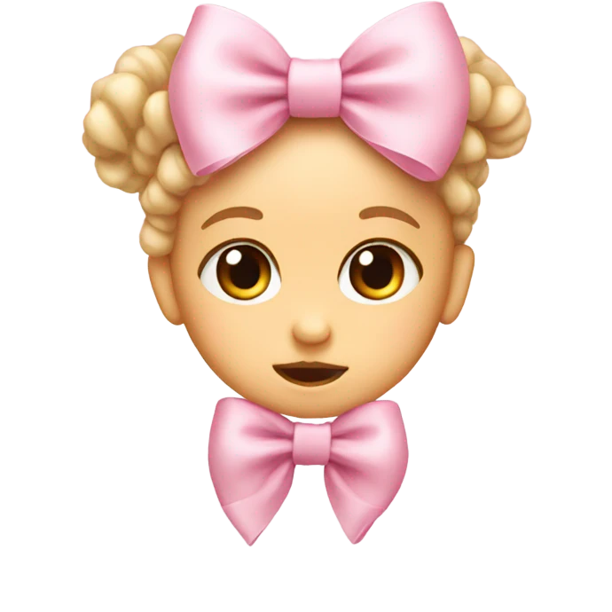 baby pink bow emoji