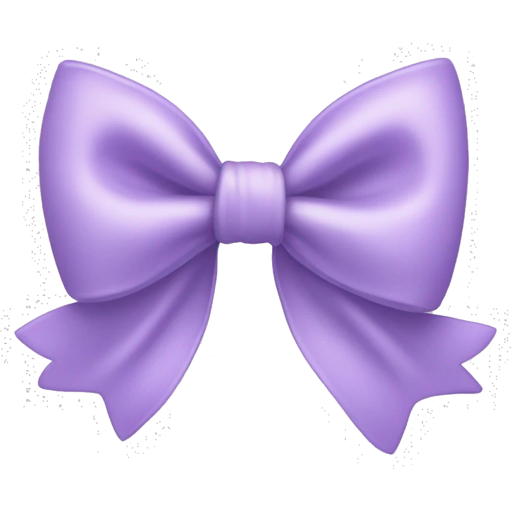 Pastel Purple bow emoji