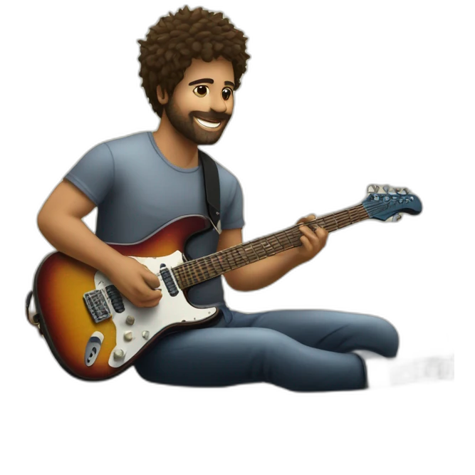 bedroom-studio-electric-guitar-player emoji