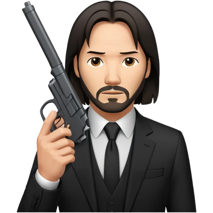 john wick holding pistol emoji