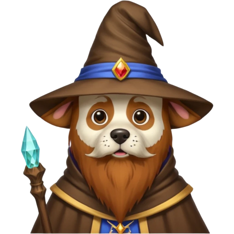 Dog wizard emoji