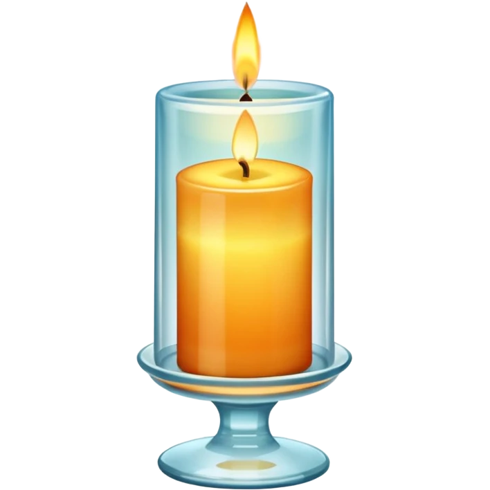 Elegant Glass Candle emoji