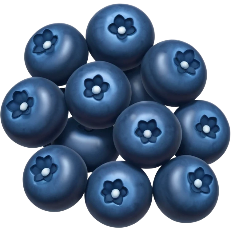 blueberries with no faces emoji