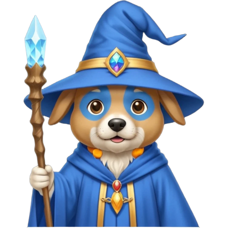 Dog wizard emoji