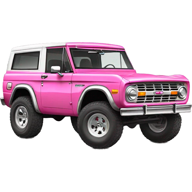 pink ford bronco  emoji