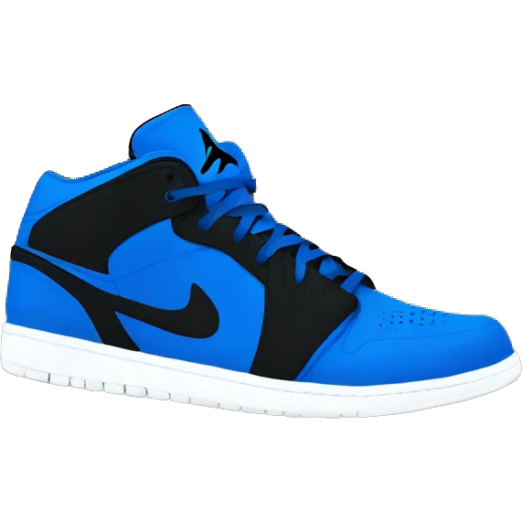 Tenis Jordan azul rey con negro emoji