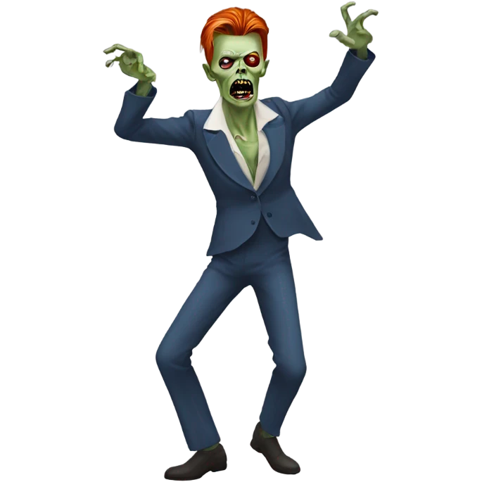 david bowie zombie dancing emoji
