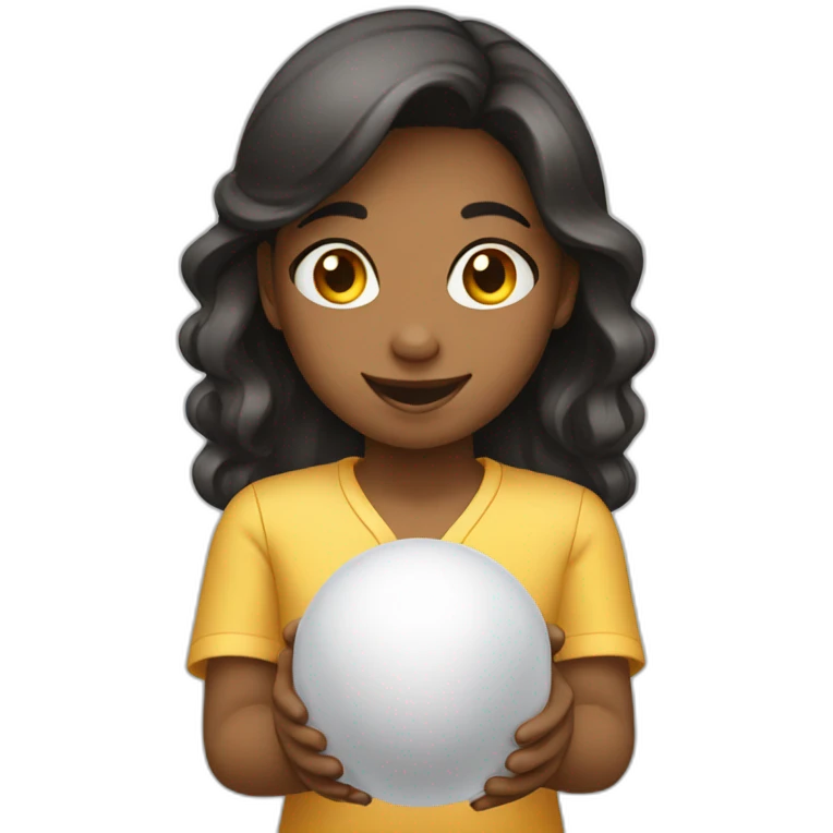 A girl who likes bowling emoji