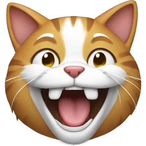 Laughing cat emoji