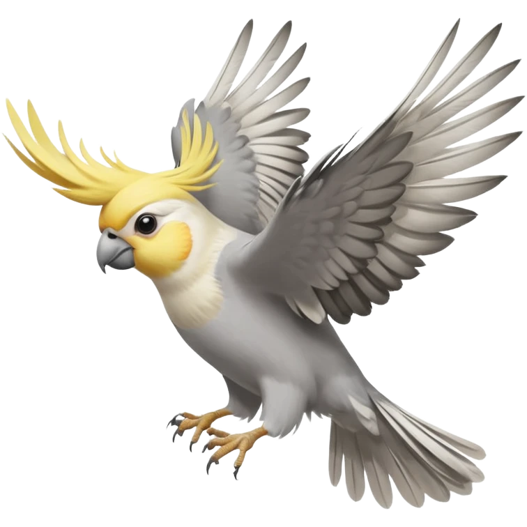 cockatiel flying  emoji