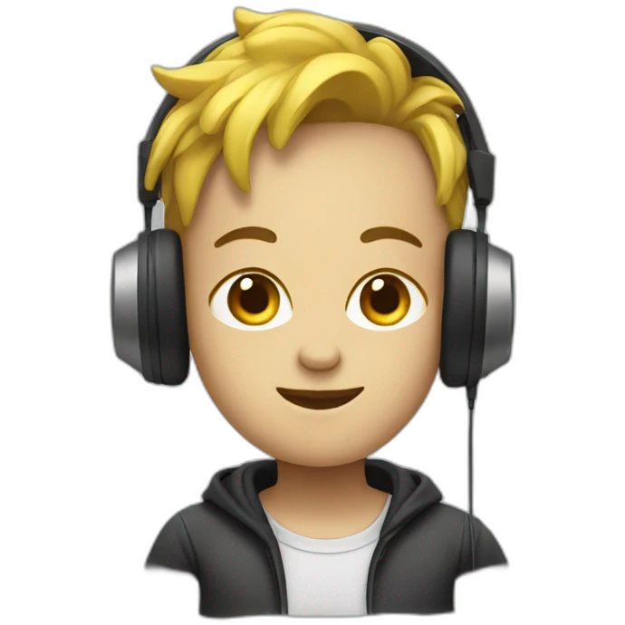 android with headphones emoji