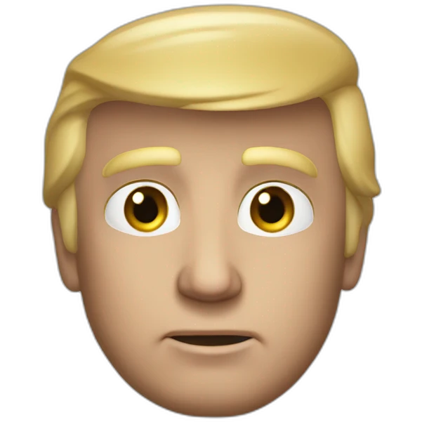 donald trump-(proportional)calm-(realistic) emoji