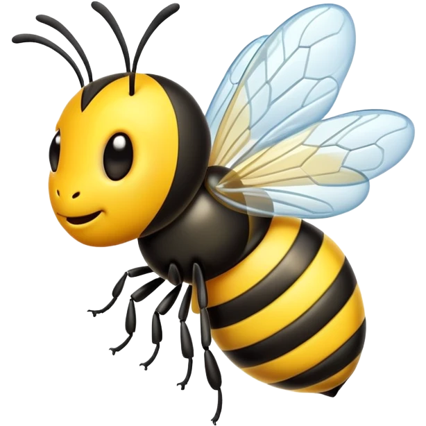 Crazy bee emoji