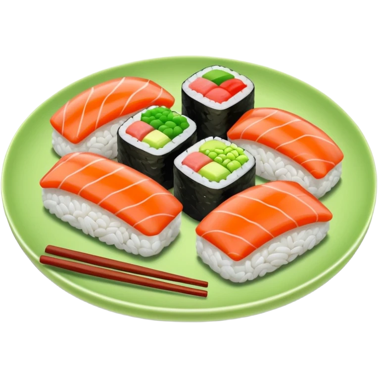 sushi with wasabi emoji
