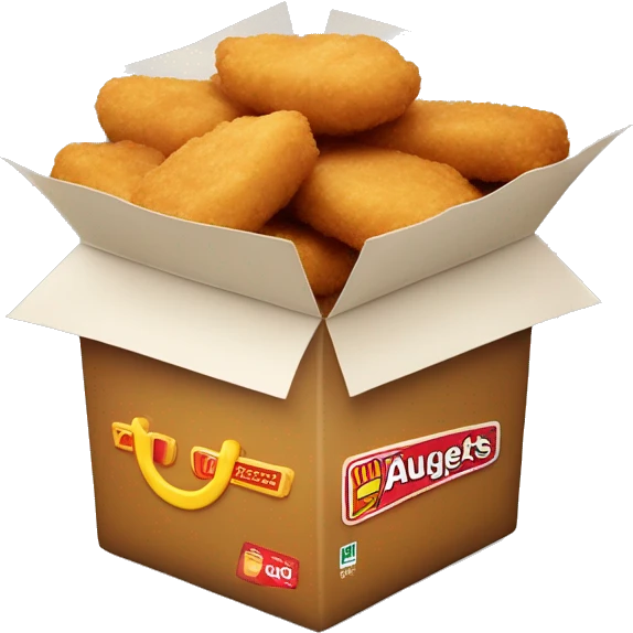 Chicken nuggets and McDonald’s package emoji