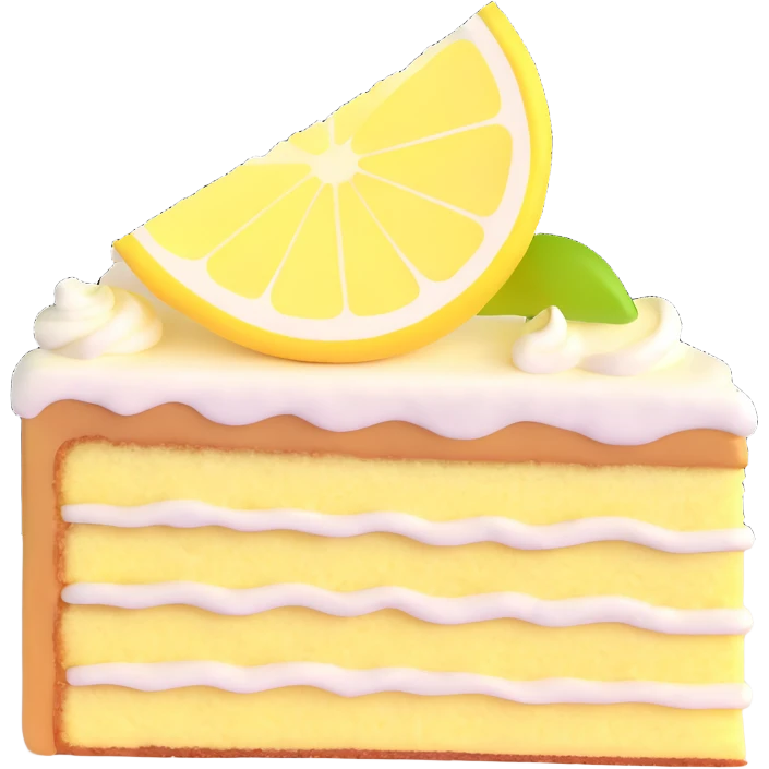 lemon cake slice emoji