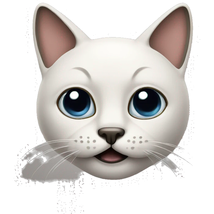 A cat with a mustache emoji