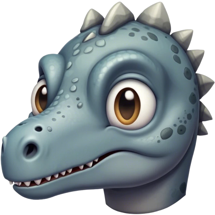 sad dinosaur eyes emoji