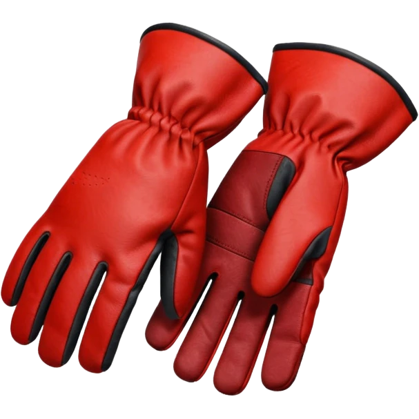 сделай красные рабочие перчатки emoji