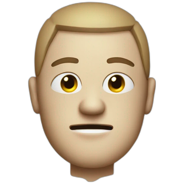 Man with very big head with bandage over it  emoji