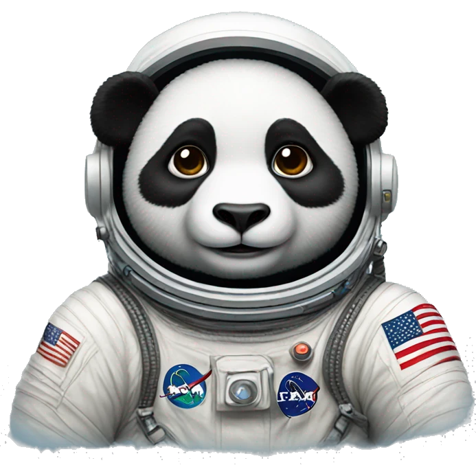 Panda astronaut emoji