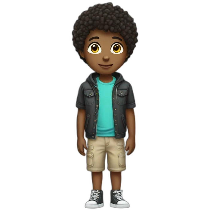 Boy with a cool clothes emoji