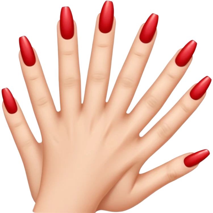 An emoji that has false nails emoji