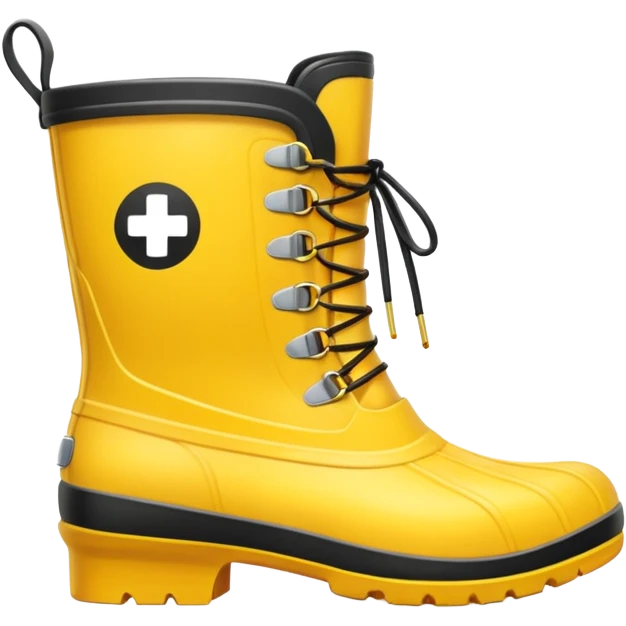 yellow waterproof boots emoji